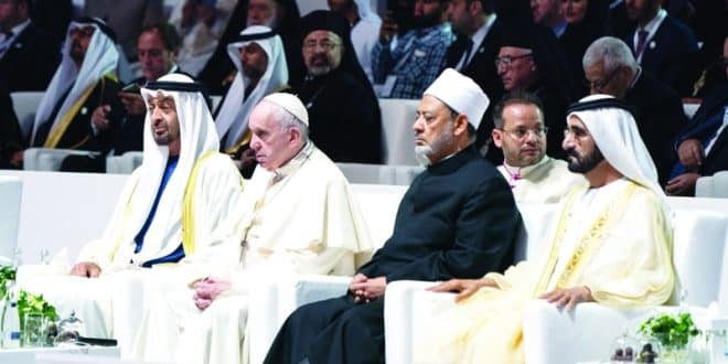 محمد-بن-راشد-محمد-بن-زايد-البابا-فرنسيس-شيخ-الازهر